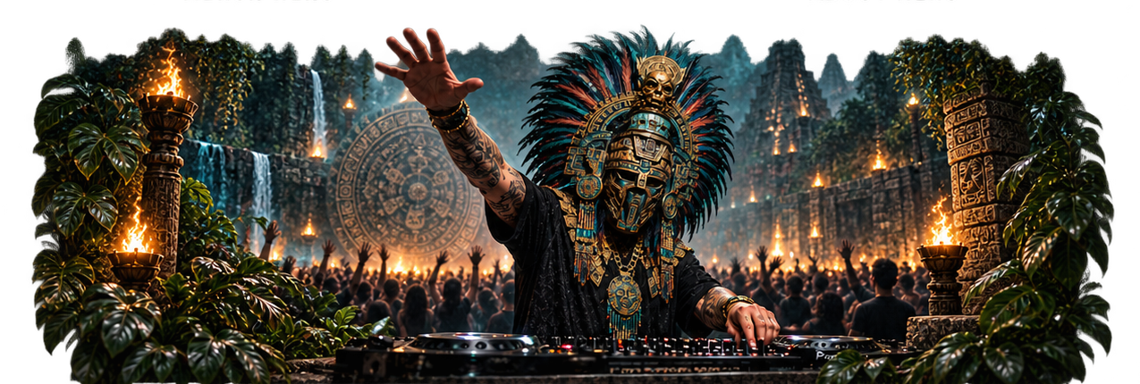 Moctezuma Tres performing before a crowd