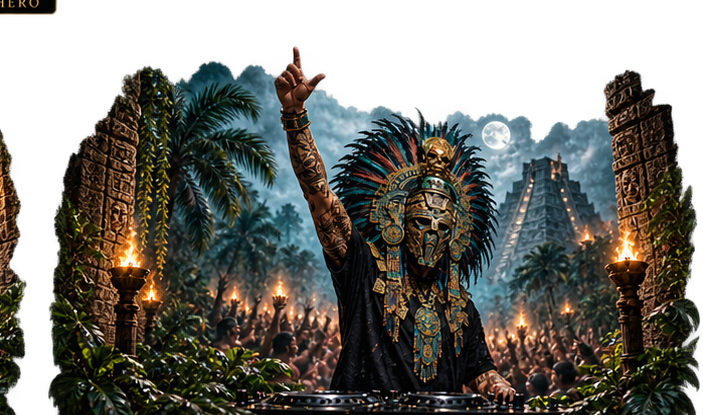 Moctezuma Tres on stage